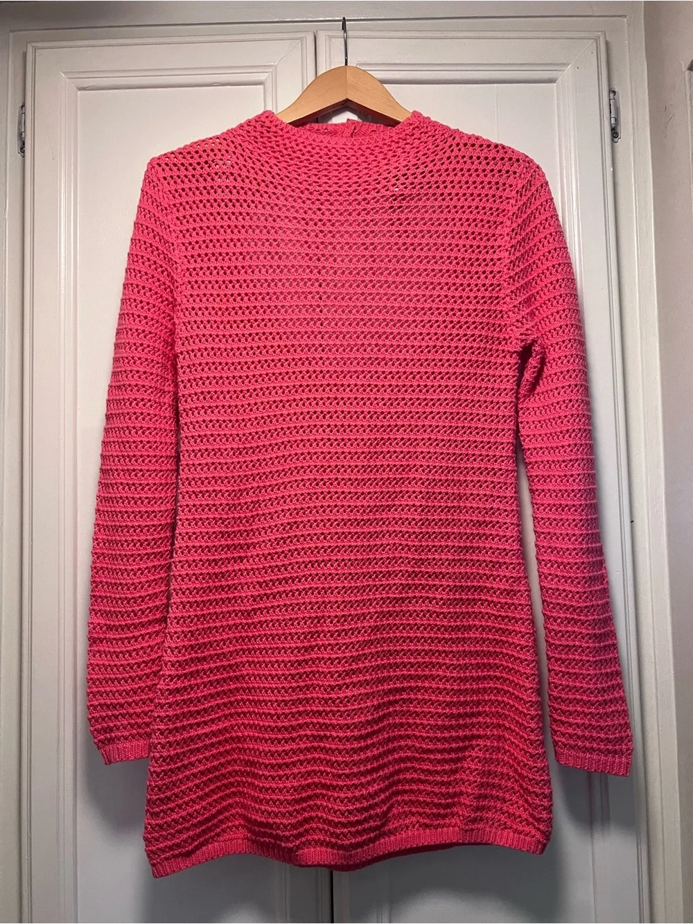NWT Free People FP Beach Pink Knit V-Neck Mini Cover Up Dress Pool Travel Small